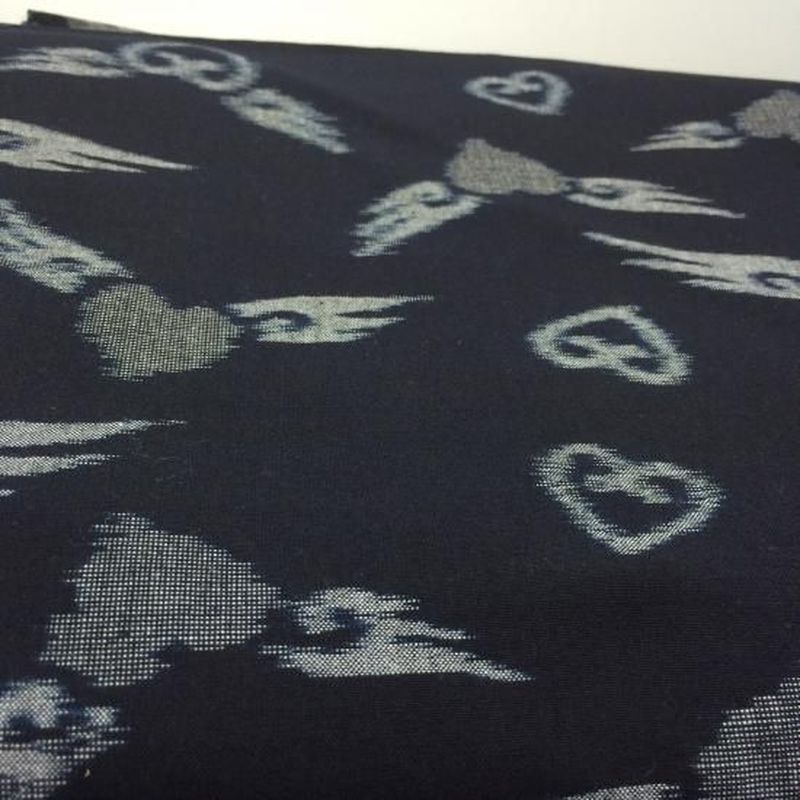 Cotton Fabric - Half Indigo Angel Heart
