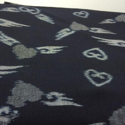 Cotton Fabric - Half Indigo Angel Heart