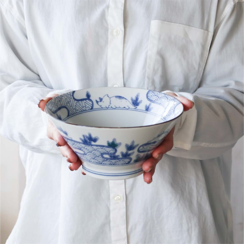 Han-don Bowl Set (3 pieces) - Blue Ocean Dragon