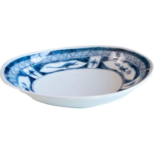 Oval Deep Plate - Suiryu 4pcs