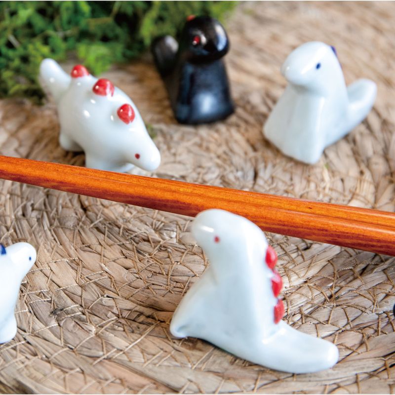 Chopstick Rest Set - Edokko kyoryu Tyrannosaurus 5 Pieces