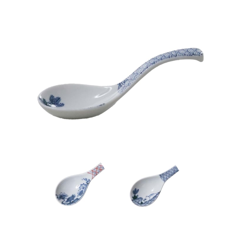 Ramen Spoon (Renge) Set (2 pieces) - Edokko Kyoryu