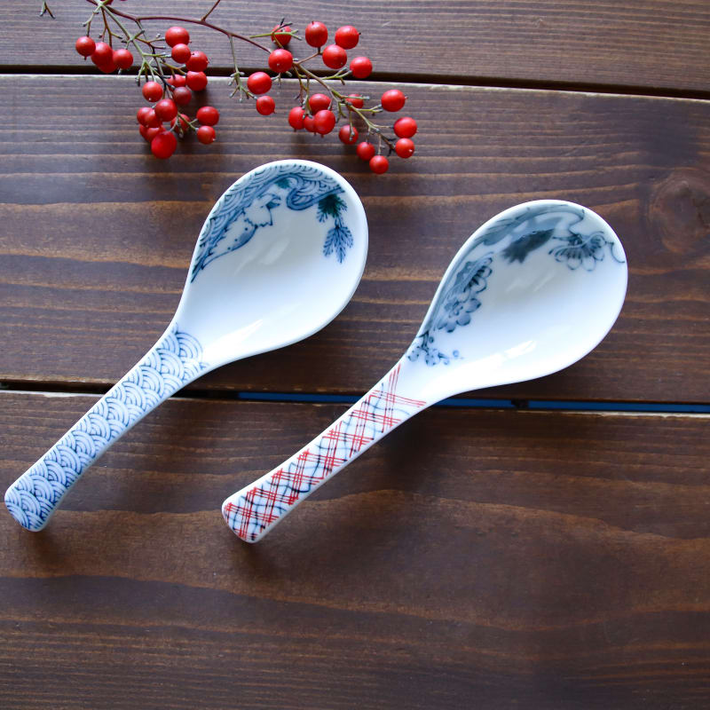 Ramen Spoon (Renge) Set (2 pieces) - Edokko Kyoryu