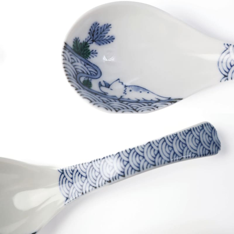 Han-don & Spoon Pair Set - Edokko Kyoryu