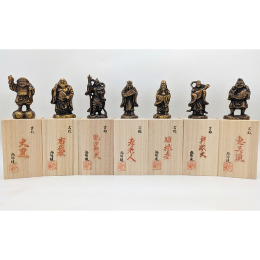 Seven Lucky Gods Statue - Bronze