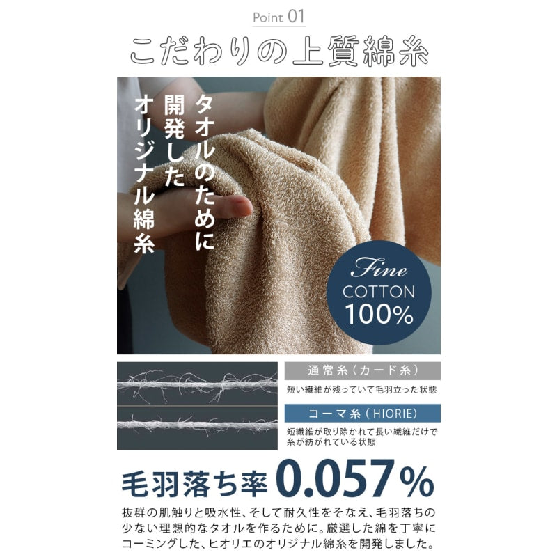 Senshu - Bear Ear Big Face Towel Hotel Style