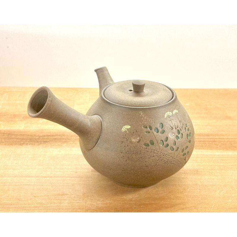 Teapot - SEIHO Unglazed Stoneware Tama Shape Hagi
