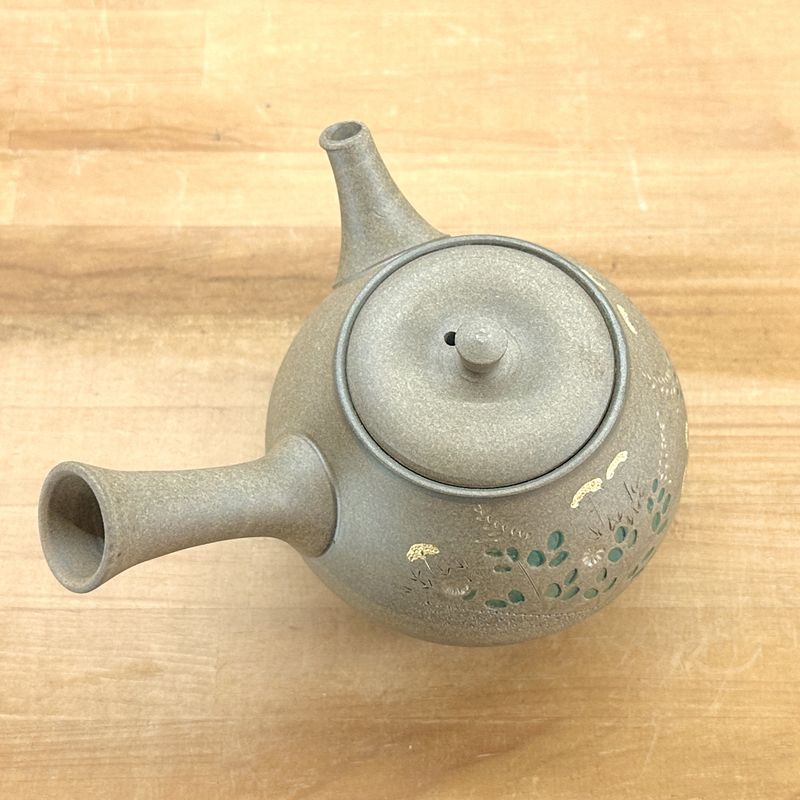 Teapot - SEIHO Unglazed Stoneware Tama Shape Hagi