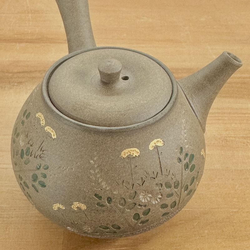 Teapot - SEIHO Unglazed Stoneware Tama Shape Hagi