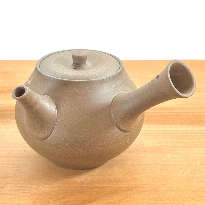 Teapot - SEIHO Unglazed Stoneware Tama Shape Sakura Butterfly