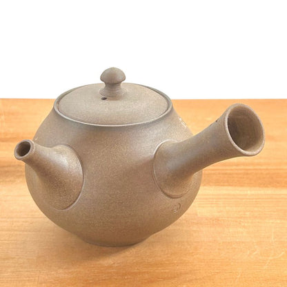 Teapot - SEIHO Unglazed Stoneware Round Butterfly Sakura