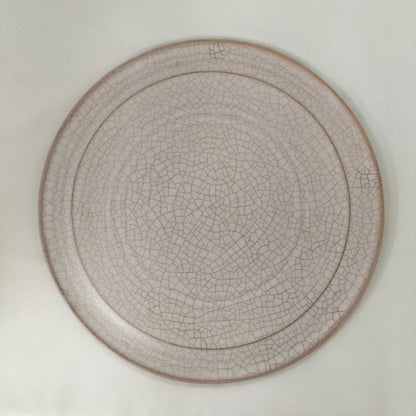 Kiyomizu Ware Series "Hibiki" Flat Plate - Size Large