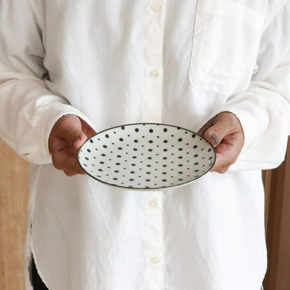 Pair Coffee Cup and Saucer - Ichimatsu/Mame-shibori
