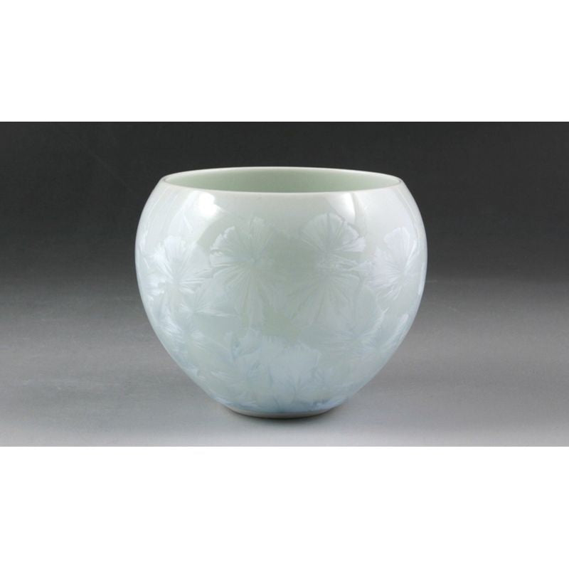 Tea Bowl - FLOWER CRYSTAL White