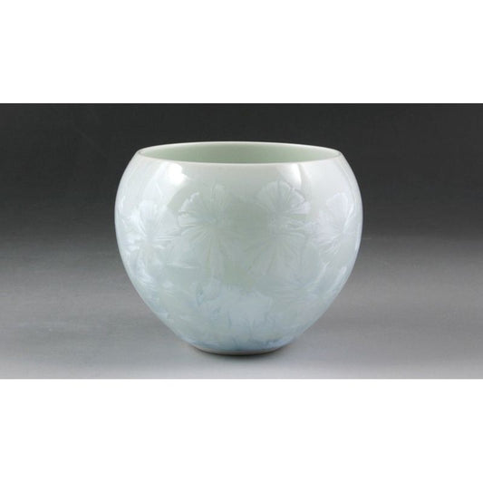 Tea Bowl - FLOWER CRYSTAL White