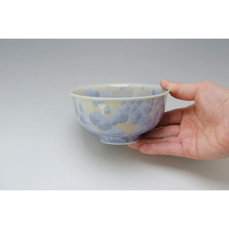 Rice Bowls - FLOWER CRYSTAL Silver & Gold Pair