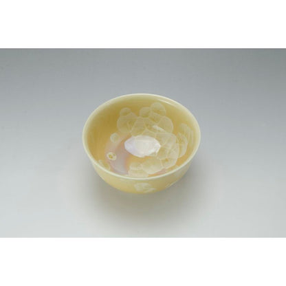 Rice Bowls - FLOWER CRYSTAL Silver & Gold Pair