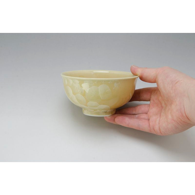 Rice Bowls - FLOWER CRYSTAL Silver & Gold Pair