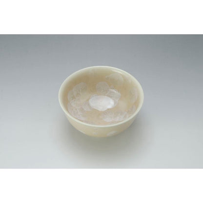 Rice Bowls - FLOWER CRYSTAL Green & Brown Pair