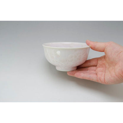 Rice Bowls - FLOWER CRYSTAL Purple & Pink Pair