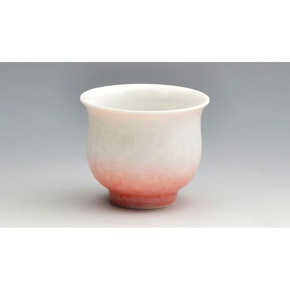 Sake Set - FLOWER CRYSTAL White Base Blue Red