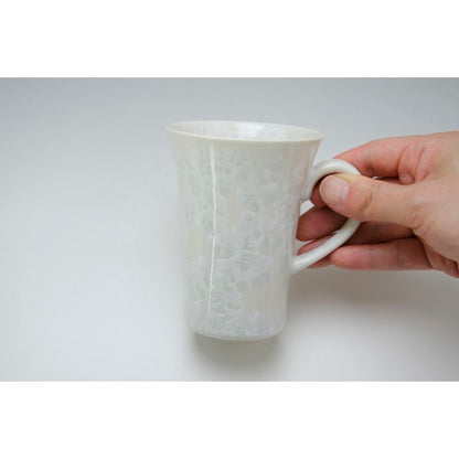 Mug Cup - FLOWER CRYSTAL White