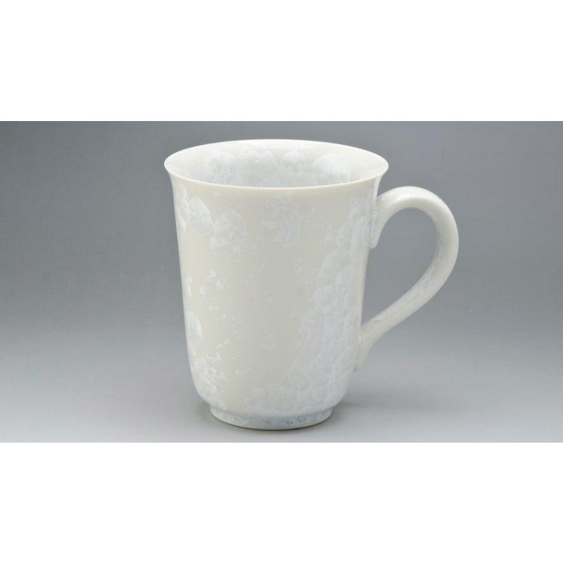 Grande Mug Cup - FLOWER CRYSTAL White