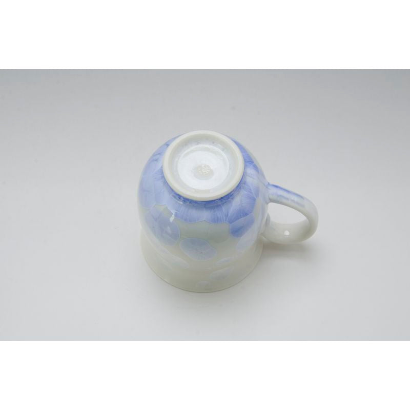 كوب - FLOWER CRYSTAL قاعدة بيضاء زرقاء