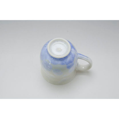 كوب - FLOWER CRYSTAL قاعدة بيضاء زرقاء