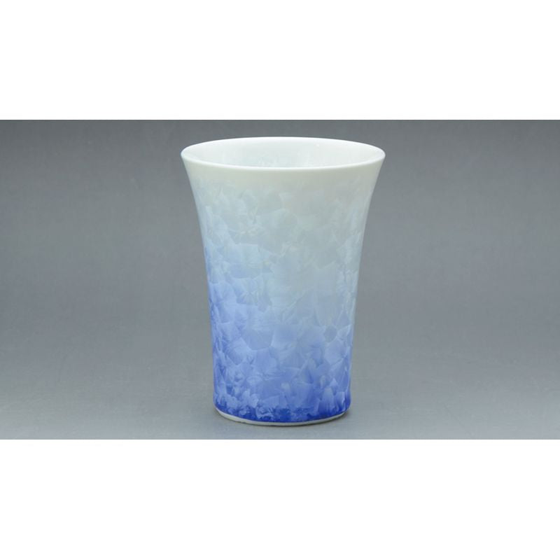Free Cup - FLOWER CRYSTAL White Base Blue