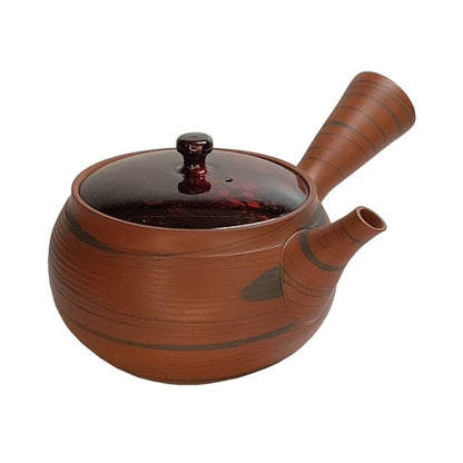 Teapot - Red Nerikomi Red Tortoiseshell