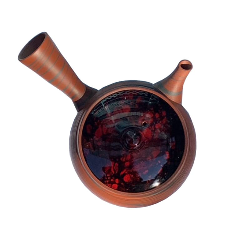 Teapot - Red Nerikomi Red Tortoiseshell