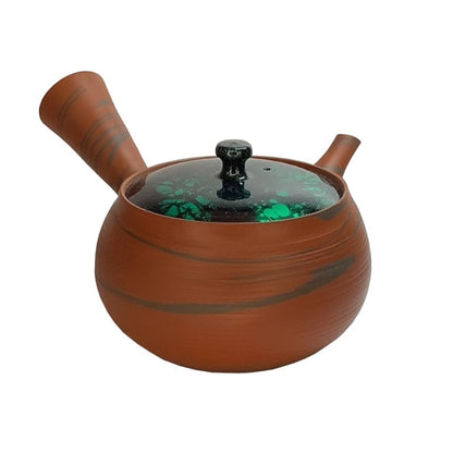 Teapot - Red Nerikomi Green Tortoiseshell