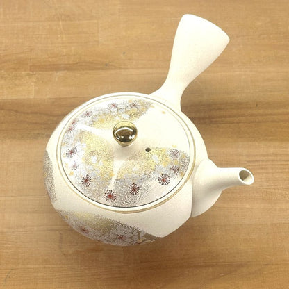 茶壺 - SHOGAMA 水晶白色黏土扁平圓形