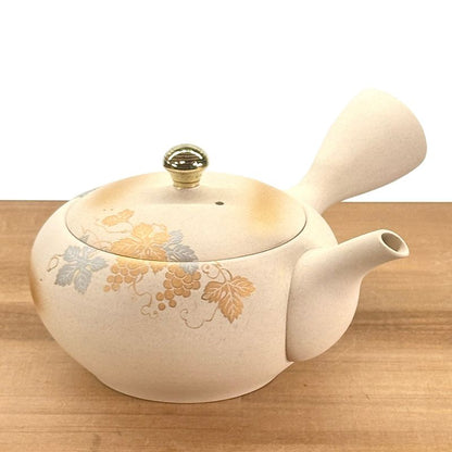 茶壺 - SHOGAMA 水晶白色黏土扁平圓形