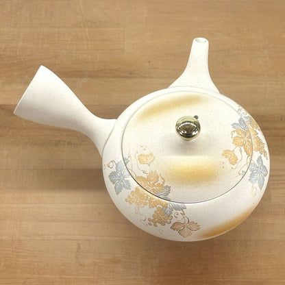 茶壺 - SHOGAMA 水晶白色黏土扁平圓形