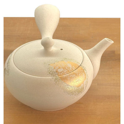 茶壺 - SHOGAMA 水晶白色黏土扁平圓形