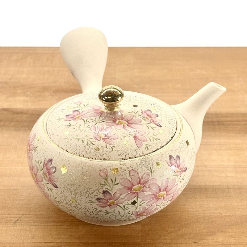 茶壺 - SHOGAMA 水晶白色黏土扁平圓形