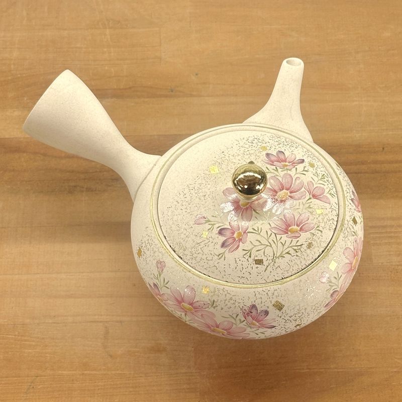 茶壺 - SHOGAMA 水晶白色黏土扁平圓形