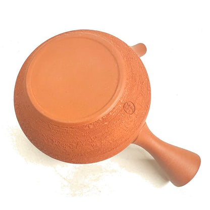 Teapot - GYOKKO Red Clay Fukuro Shape Pine Bark