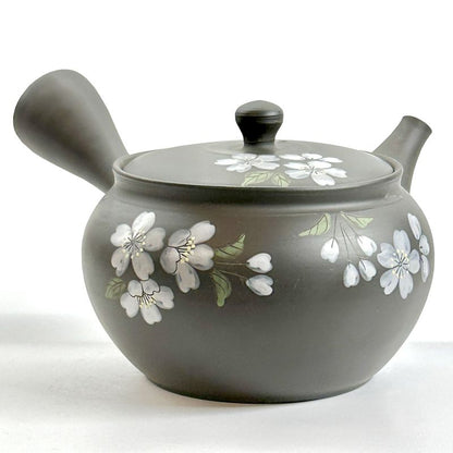 Teapot - GYOKKO Black Kiln-Change Tsuba-Maru Sakura