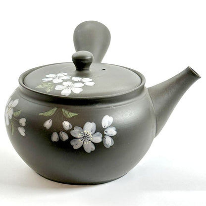 Teapot - GYOKKO Black Kiln-Change Tsuba-Maru Sakura