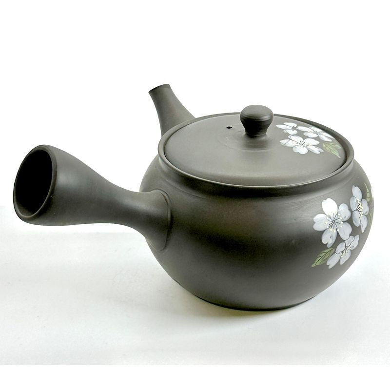 Teapot - GYOKKO Black Kiln-Change Tsuba-Maru Sakura