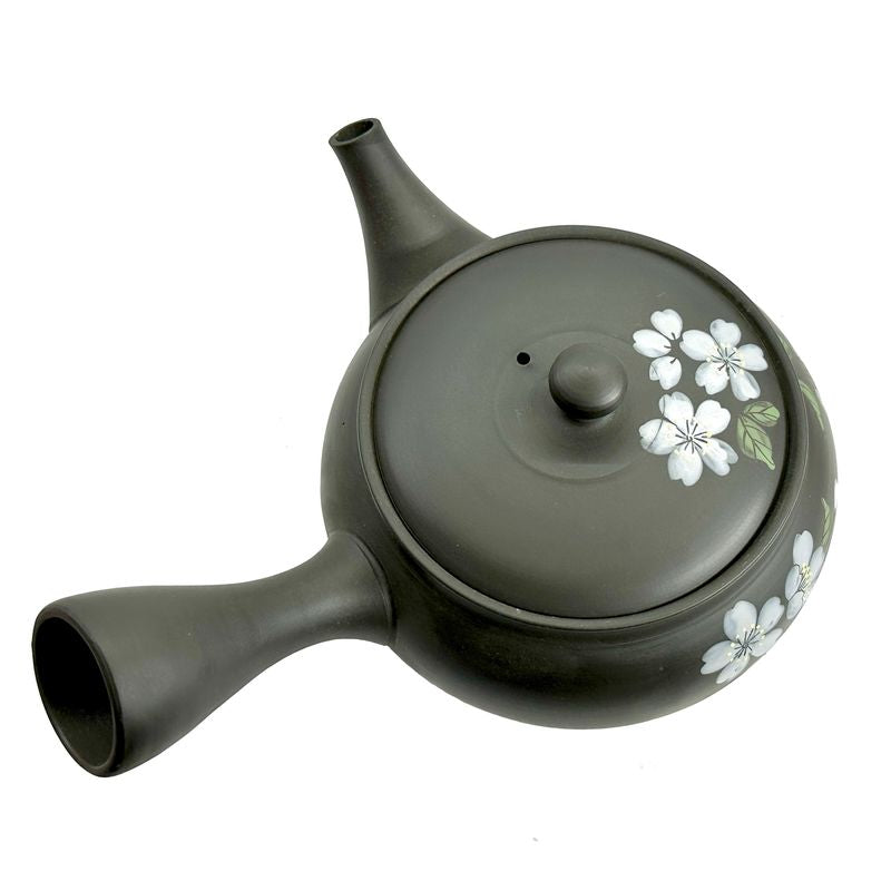 Teapot - GYOKKO Black Kiln-Change Tsuba-Maru Sakura