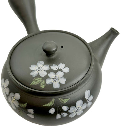 Teapot - GYOKKO Black Kiln-Change Tsuba-Maru Sakura