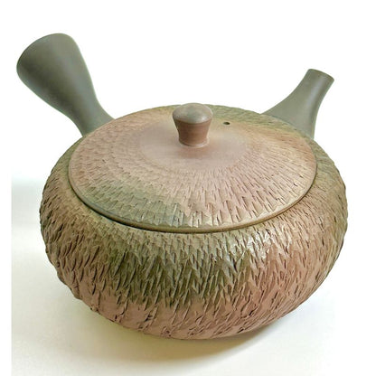 Teapot - GYOKKO Fire Kiln-Change Flat Round Tobikanna