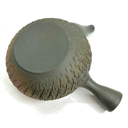 Teapot - GYOKKO Fire Kiln-Change Flat Round Tobikanna