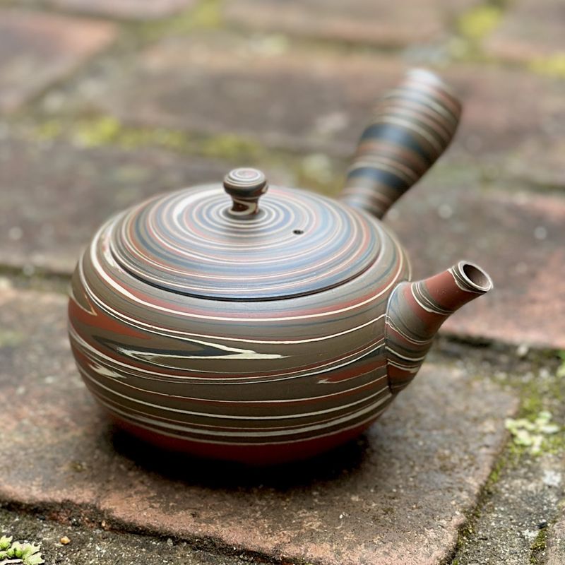 Teapot - TOSEN Nerikomi Small Round Plain