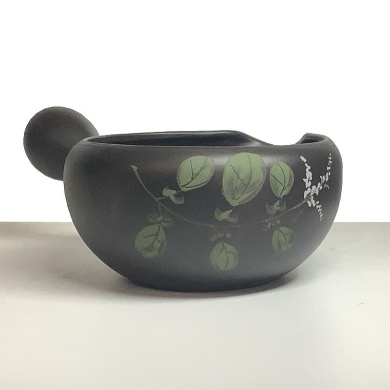 Yusamashi - GYOKKO Black Kiln Effect Side Handle Hagi Style