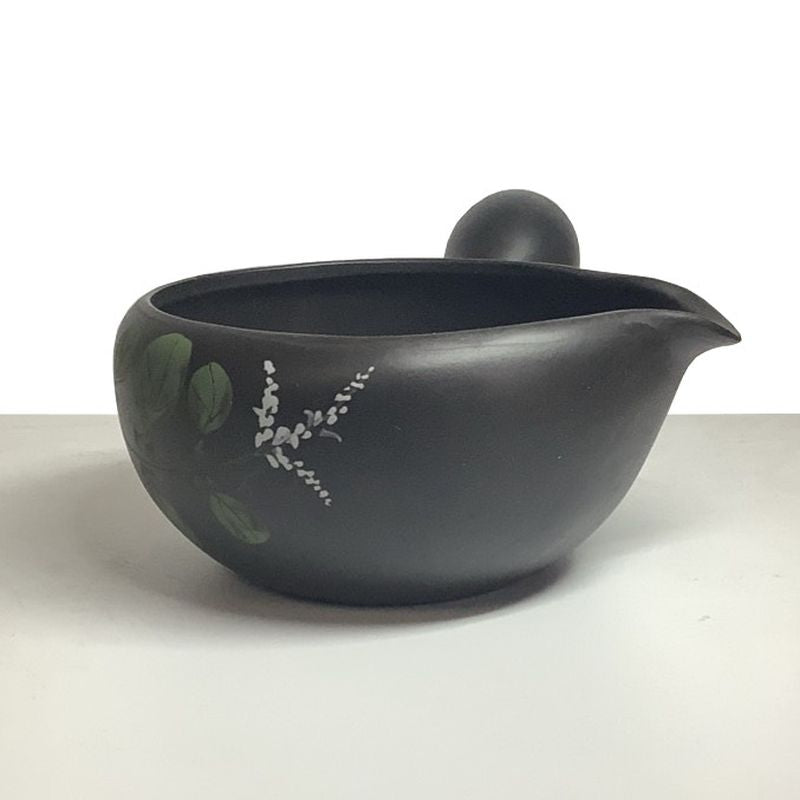 Yusamashi - GYOKKO Black Kiln Effect Side Handle Hagi Style